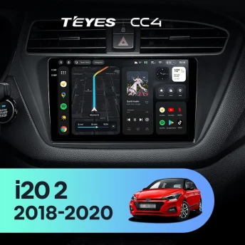 Штатная магнитола Teyes CC4 6/64 Hyundai i20 2 GB (2018-2020)