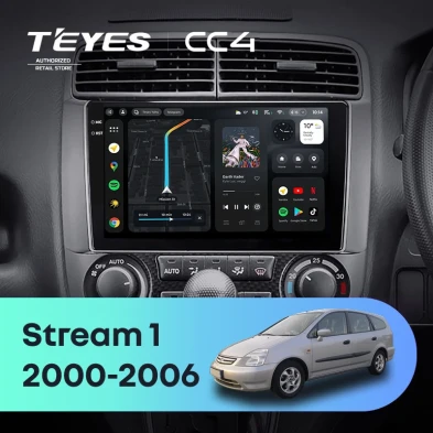 Штатная магнитола Teyes CC4 8/128 Honda Stream 1 (2000-2006) F1