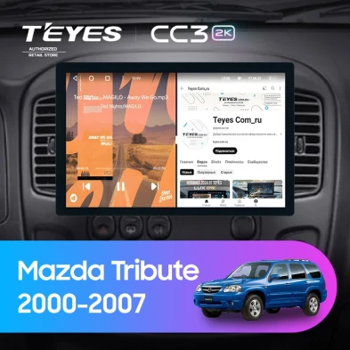 Штатная магнитола Teyes CC3 2K 360 6/128 Mazda Tribute (2000-2007) (13")