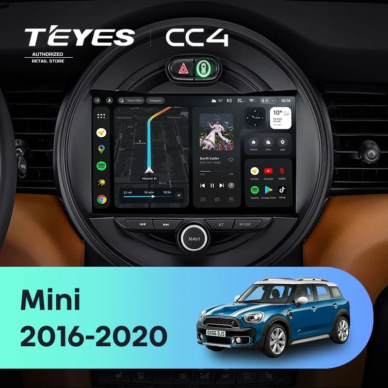 Штатная магнитола Teyes CC4 6/64 Mini Countryman (F60) (2016-2020)
