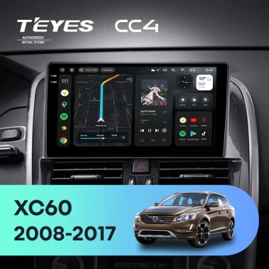 Штатная магнитола Teyes CC4 6/64 Volvo XC60 I 1 (2013-2017) Тип-B