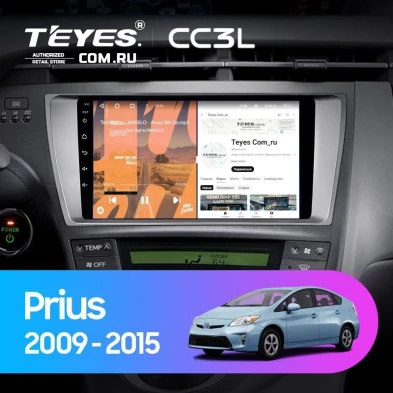 Штатная магнитола Teyes CC3L 4/64 Toyota Prius XW30 (2009-2015)