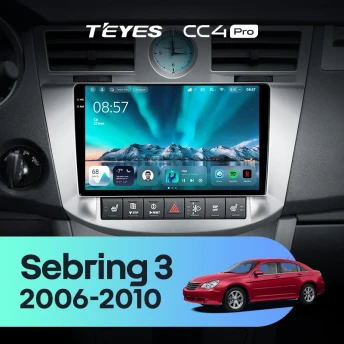 Штатная магнитола Teyes CC4 Pro 8/128 Chrysler Sebring 3 JS (2006-2010)