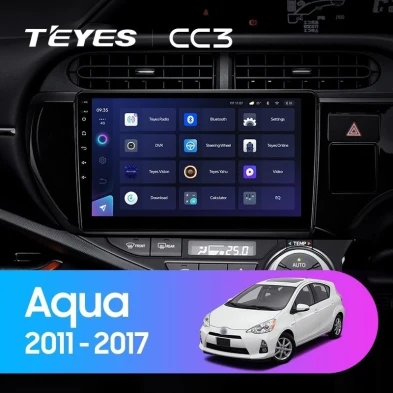 Штатная магнитола Teyes CC3 4/32 Toyota Aqua (2011-2017) Правый руль