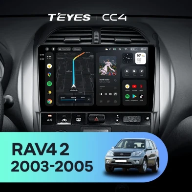 Штатная магнитола Teyes CC4 6/64 Toyota RAV4 2 CA20 CA20W XA20 (2003-2005) F4