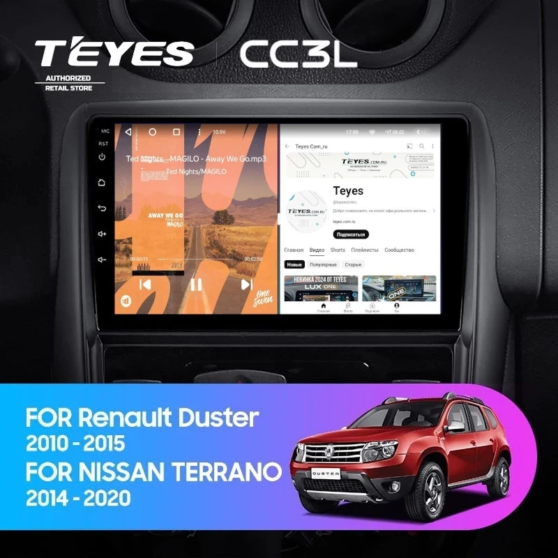 Штатная магнитола Teyes CC3L 4/64 Renault Duster 1 (2010-2015)