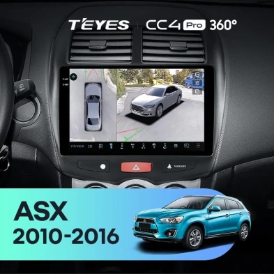 Штатная магнитола Teyes CC4 Pro 360 8/128 Mitsubishi ASX 1 (2010-2016) Тип-A