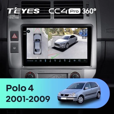 Штатная магнитола Teyes CC4 Pro 360 8/128 Volkswagen Polo Mk4 (2001-2009) F2