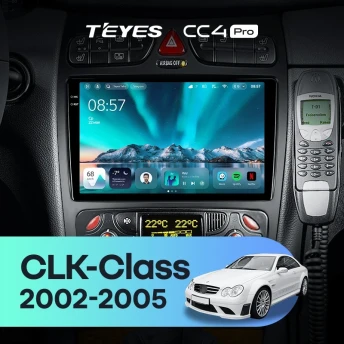 Штатная магнитола Teyes CC4 Pro 12/256 Mercedes-Benz CLK-Class C209 A209 (2002-2005) F2