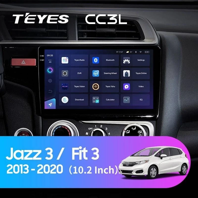 Штатная магнитола Teyes CC3L 4/32 Honda Fit 3 (2013-2020) Тип-A