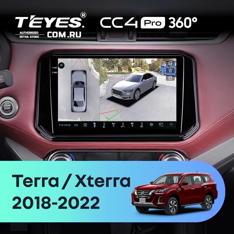 Штатная магнитола Teyes CC4 Pro 360 8/128 Nissan X-Terra (2018-2022)