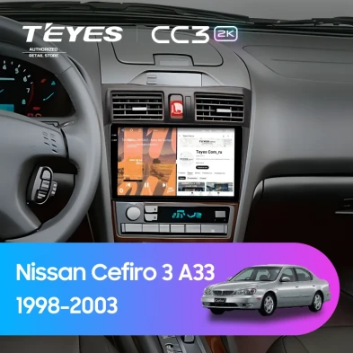 Штатная магнитола Teyes CC3 2K 4/64 Nissan Cefiro 3 A33 (1998-2003) F2