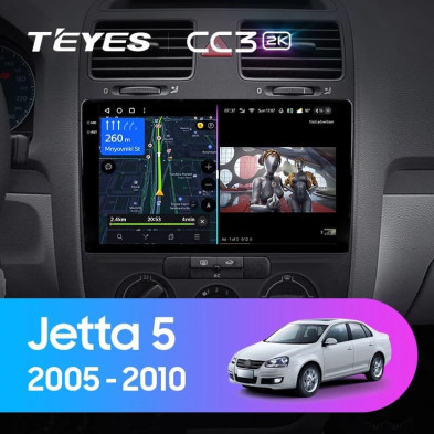 Штатная магнитола Teyes CC3 2K 6/128 Volkswagen Jetta 5 (2005-2010)