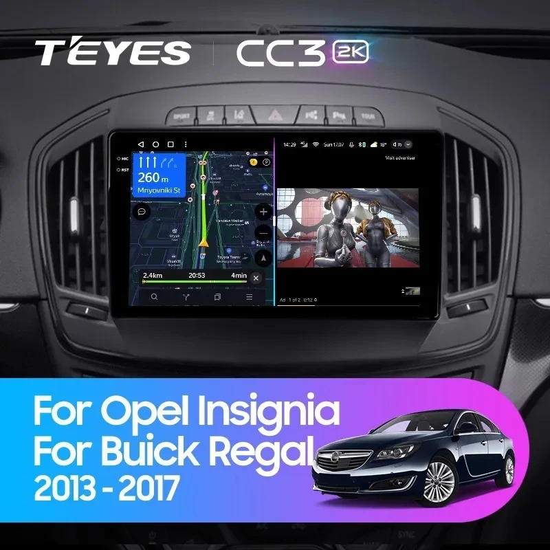Штатная магнитола Teyes CC3 2K 4/32 Opel Insignia (2013-2017) Тип-B