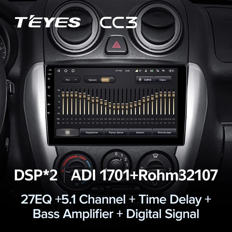 Штатная магнитола Teyes CC3 4/32 Lada Granta Sport (2011-2018) Тип-B