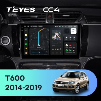 Штатная магнитола Teyes CC4 6/64 Zotye T600 (2014-2019)