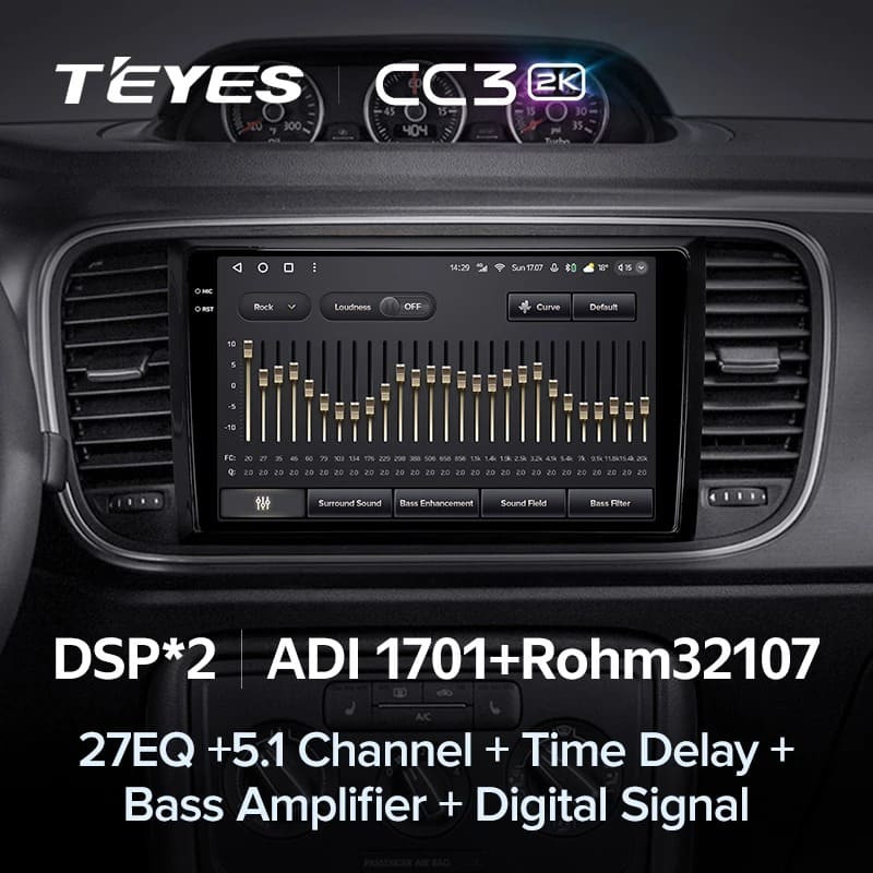 Штатная магнитола Teyes CC3 2K 360 6/128 Volkswagen Beetle A5 (2011-2019) (10 inch Universal)