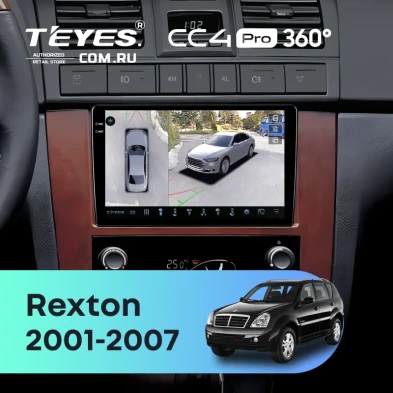 Штатная магнитола Teyes CC4 Pro 360 12/256 SsangYong Rexton 1 Y200 (2001-2007)