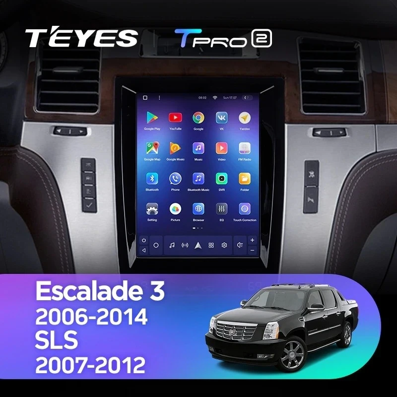 Штатная магнитола Tesla style Teyes TPRO 2 3/32 Cadillac Escalade GMT900 3 (2006-2014)