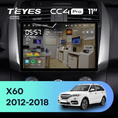 Штатная магнитола Teyes CC4 Pro 12/256 Lifan X60 (2012-2018) (11")