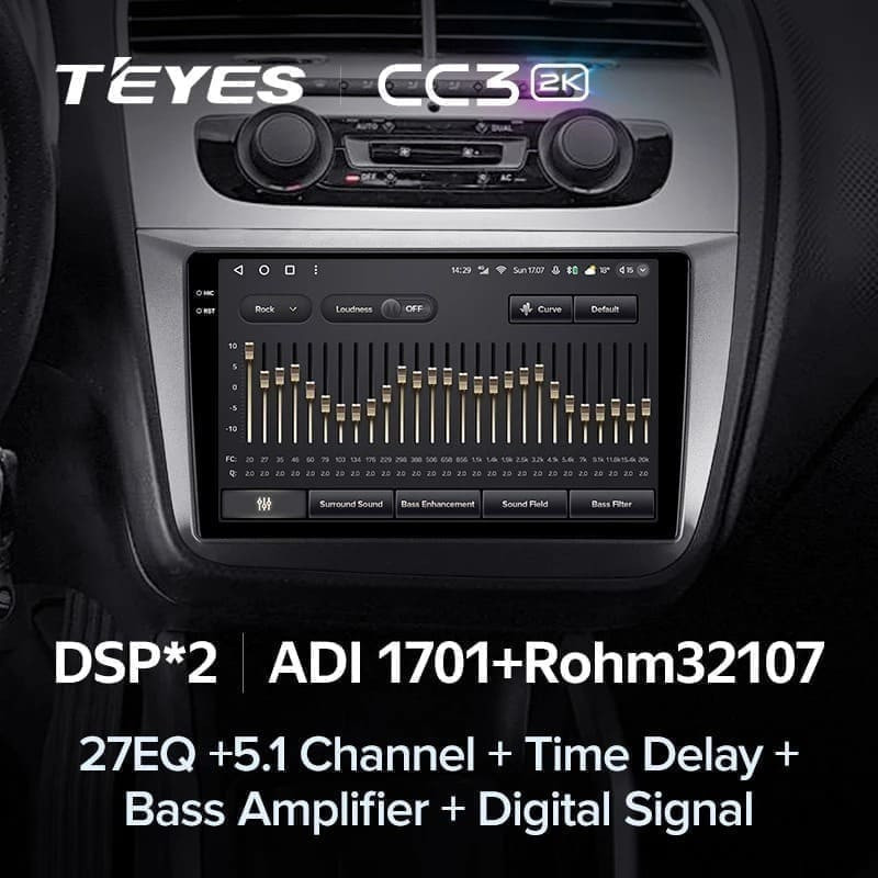 Штатная магнитола Teyes CC3 2K 6/128 Skoda Praktik (2007-2015)