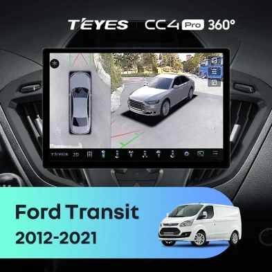 Штатная магнитола Teyes CC4 Pro 360 8/128 Ford Transit (2012-2021) F1 (13")