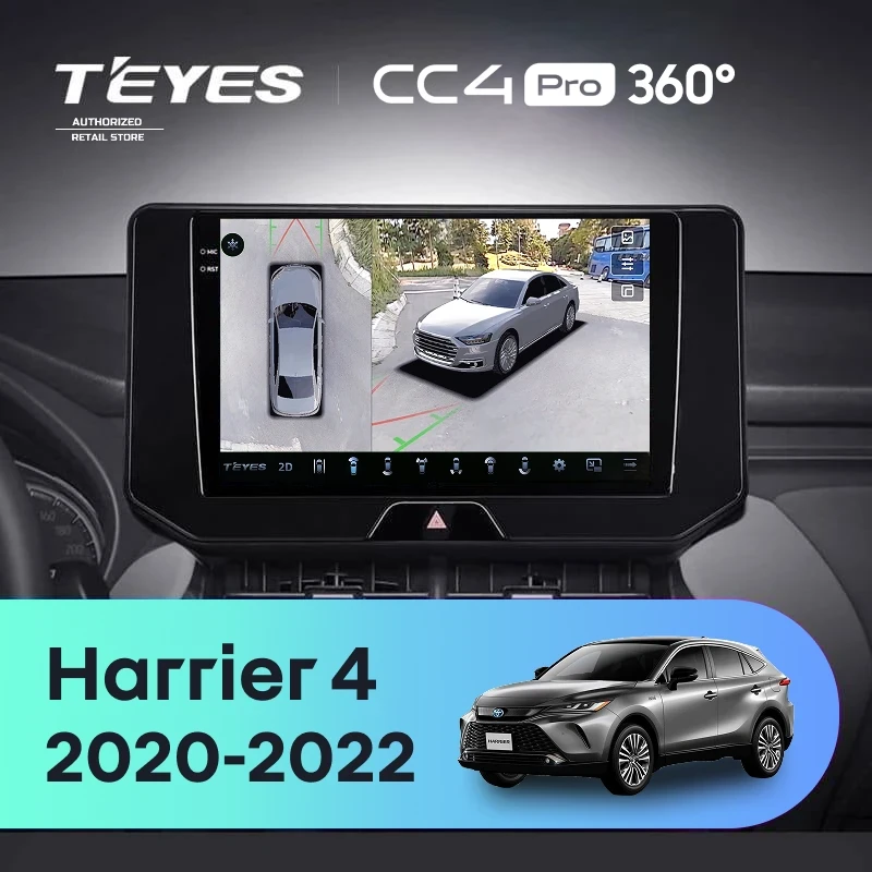 Штатная магнитола Teyes CC4 Pro 360 8/128 Toyota Harrier 4 XU80 (2020-2022)