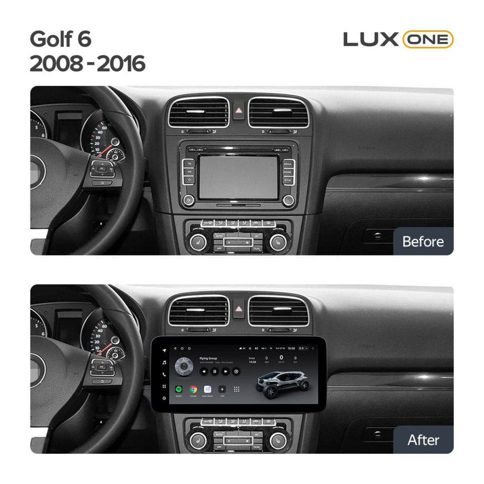 Штатная магнитола Teyes LUX ONE 6/128 Volkswagen Golf 8 (2008-2016)
