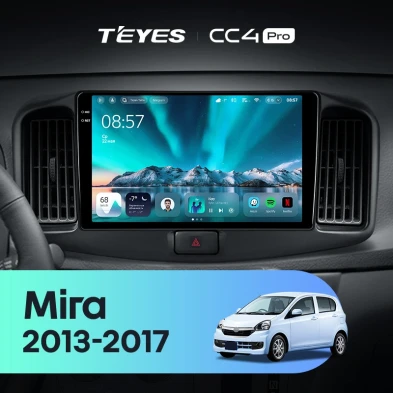 Штатная магнитола Teyes CC4 Pro 12/256 Daihatsu Mira eS (2013-2017)