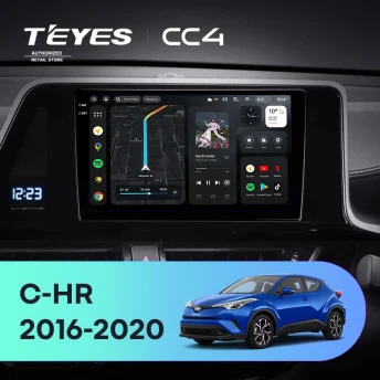 Штатная магнитола Teyes CC4 6/64 Toyota C-HR (2016-2020) F2 Правый руль