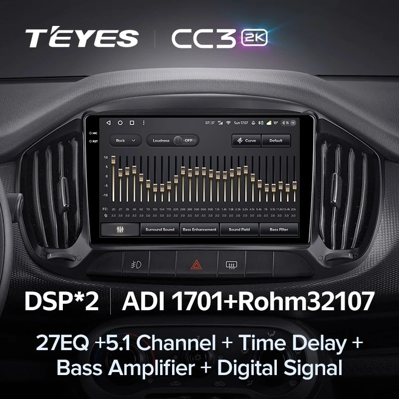 Штатная магнитола Teyes CC3 2K 6/128 Fiat Uno (2014-2020)