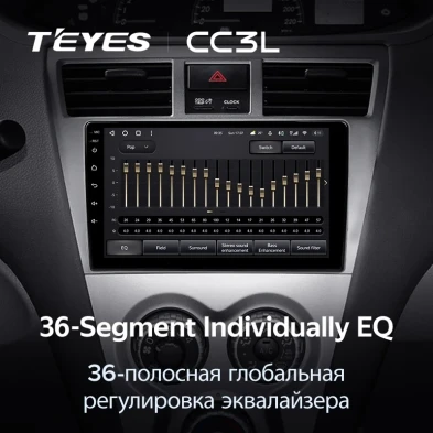 Штатная магнитола Teyes CC3L 4/32 Toyota Vios 2 (2007-2013)