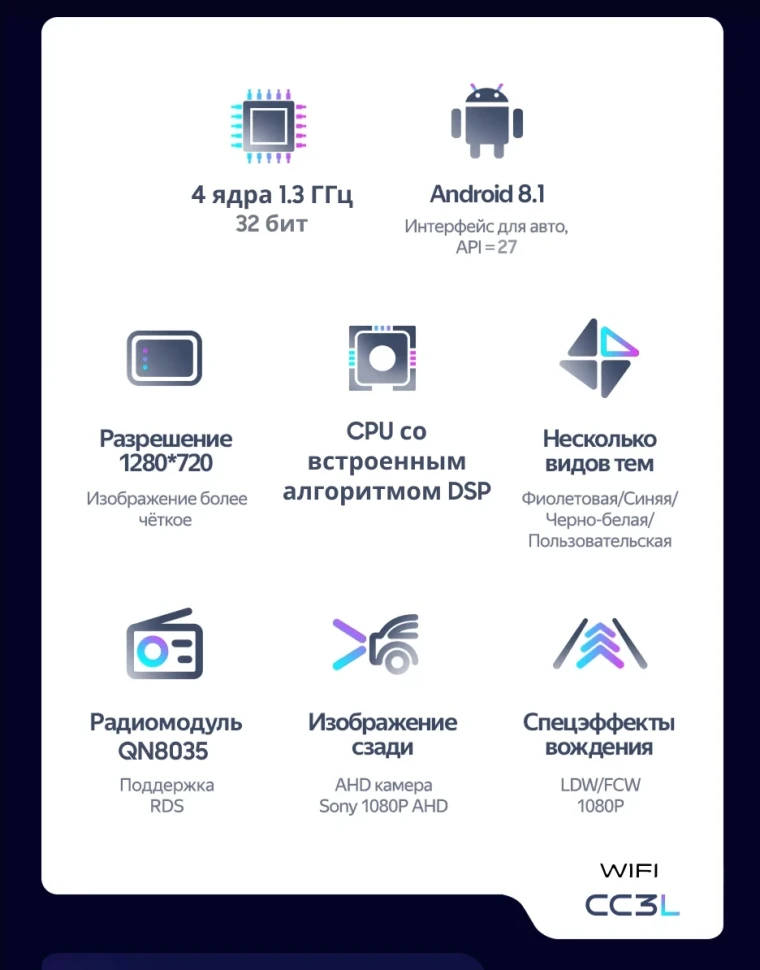 Штатная магнитола Teyes CC3L WiFi 2/32 Daihatsu Rocky (2019-2026) F2 Правый руль