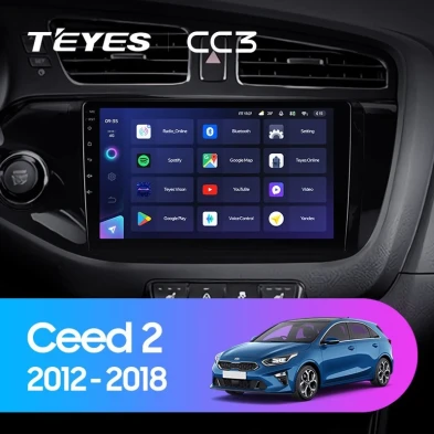 Штатная магнитола Teyes CC3 6/128 Kia Ceed 2 JD (2012-2018)