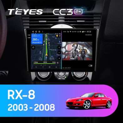 Штатная магнитола Teyes CC3 2K 4/32 Mazda RX-8 SE (2003-2008)