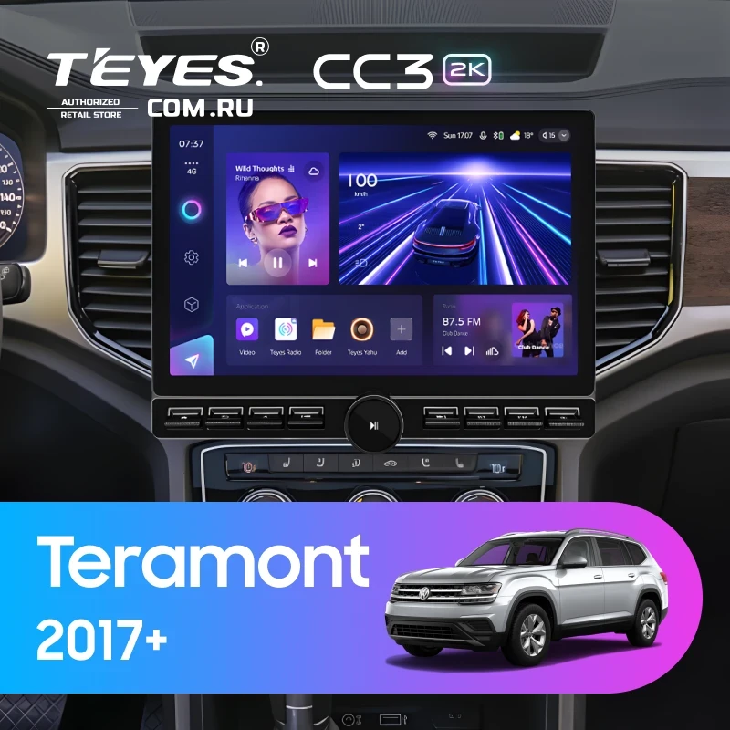Штатная магнитола Teyes CC3 2K 4/32 Volkswagen Teramont 2017+