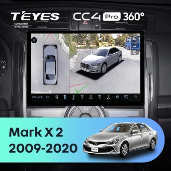Штатная магнитола Teyes CC4 Pro 360 12/256 Toyota Mark X 2 X130 (2009-2020) (13")