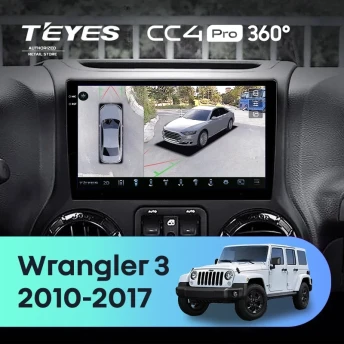 Штатная магнитола Teyes CC4 Pro 360 8/128 Jeep Wrangler 3 JK (2010-2017) L14