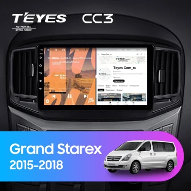 Штатная магнитола Teyes CC3 4/32 Hyundai Grand Starex (2015-2018) F2
