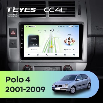 Штатная магнитола Teyes CC4L 6/64 Volkswagen Polo Mk4 (2001-2009) F2