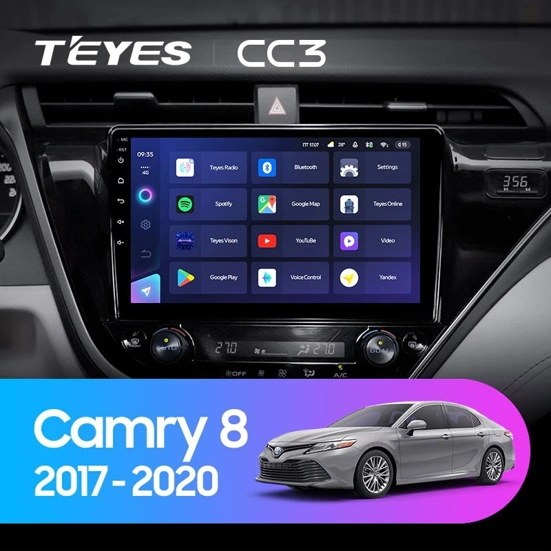 Штатная магнитола Teyes CC3 4/64 Toyota Camry 8 XV 70 (2017-2020) F1