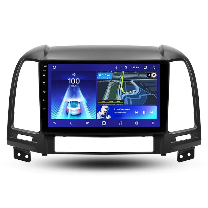 Переходная рамка Hyundai Santa Fe 2 (2006-2012) (9")