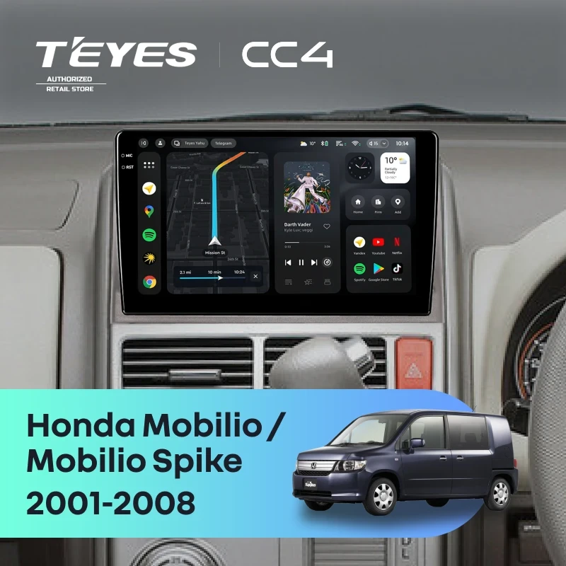 Штатная магнитола Teyes CC4 6/64 Honda Mobilio (2001-2008)