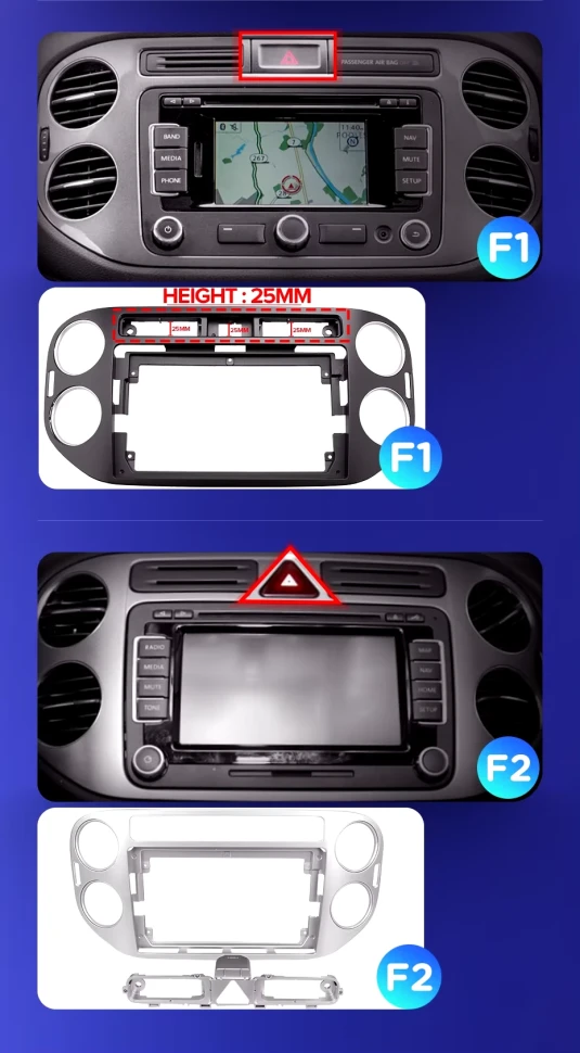 Штатная магнитола Teyes CC3 2K 4/64 Volkswagen Tiguan 1 NF (2006-2016) F2 (13")