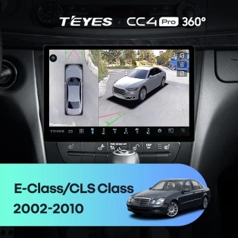 Штатная магнитола Teyes CC4 Pro 360 12/256 Mercedes-Benz E-Class S211 W211 CLS-Class C219 (2002-2010) (11")