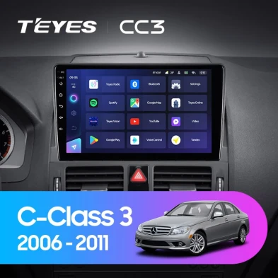 Штатная магнитола Teyes CC3 4/32 Mercedes-Benz C-Class 3 W204 S204 (2006-2011)