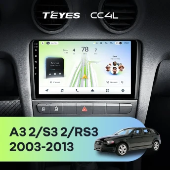 Штатная магнитола Teyes CC4L 6/64 Audi A3 2 8P (2003-2013)