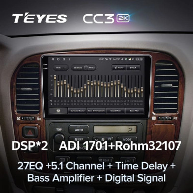 Штатная магнитола Teyes CC3 2K 6/128 Toyota Land Cruiser 100 (1998-2003) F1