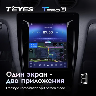 Штатная магнитола Tesla style Teyes TPRO 2 4/64 Audi A3 2 8P (2003-2013)