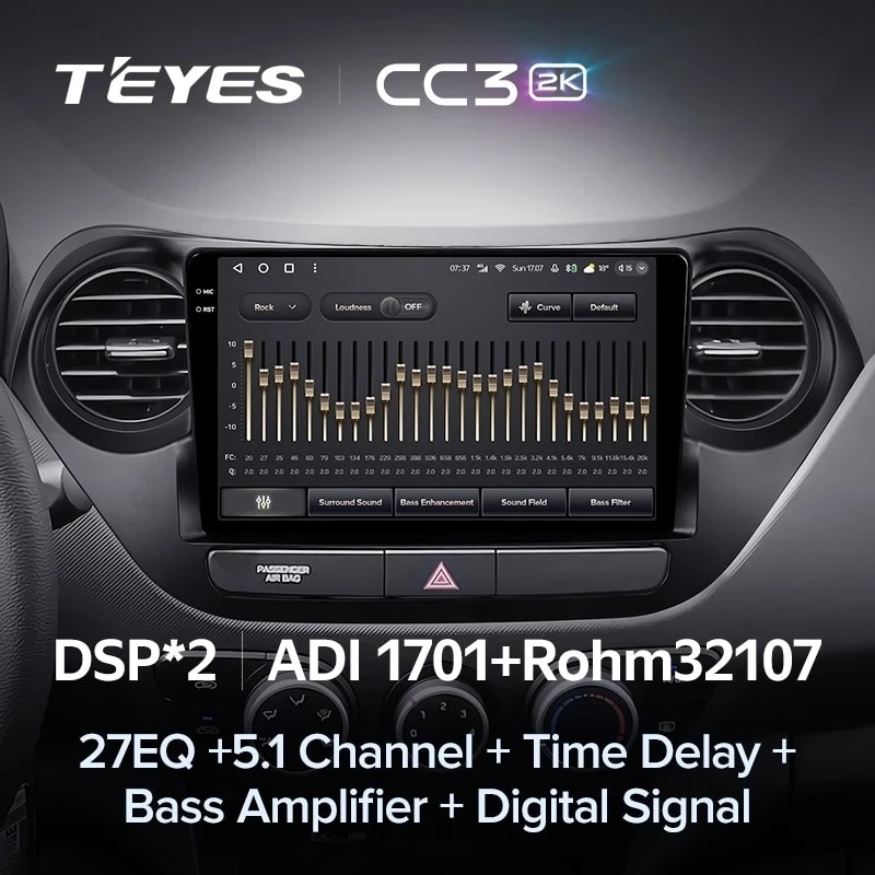 Штатная магнитола Teyes CC3 2K 4/64 Hyundai i10 (2013-2016)